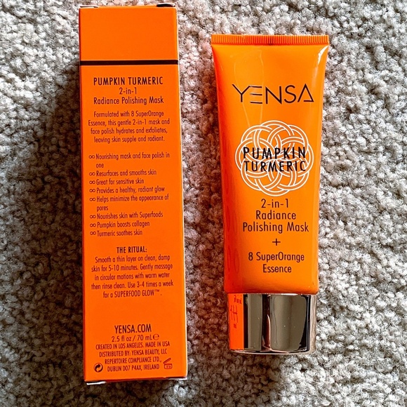 Yensa Pumpkin Tumeric 2-in-1 Polishing Mask NEW - Picture 2 of 3